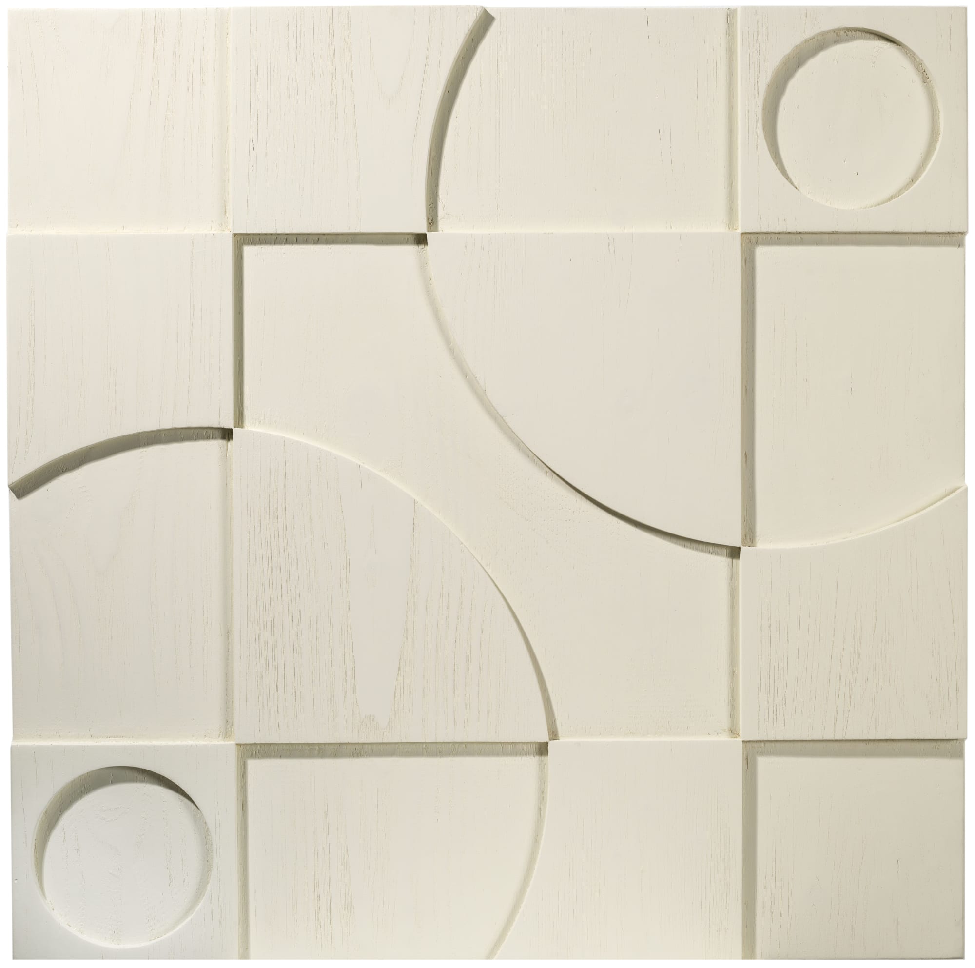 Jorge Riveros, Konstruktive Form in weiß # 3, 2021