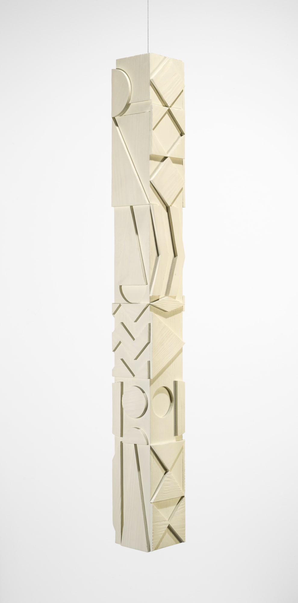 Jorge Riveros, Konstruktive Säule in weiß # 2, 1971 - 2021