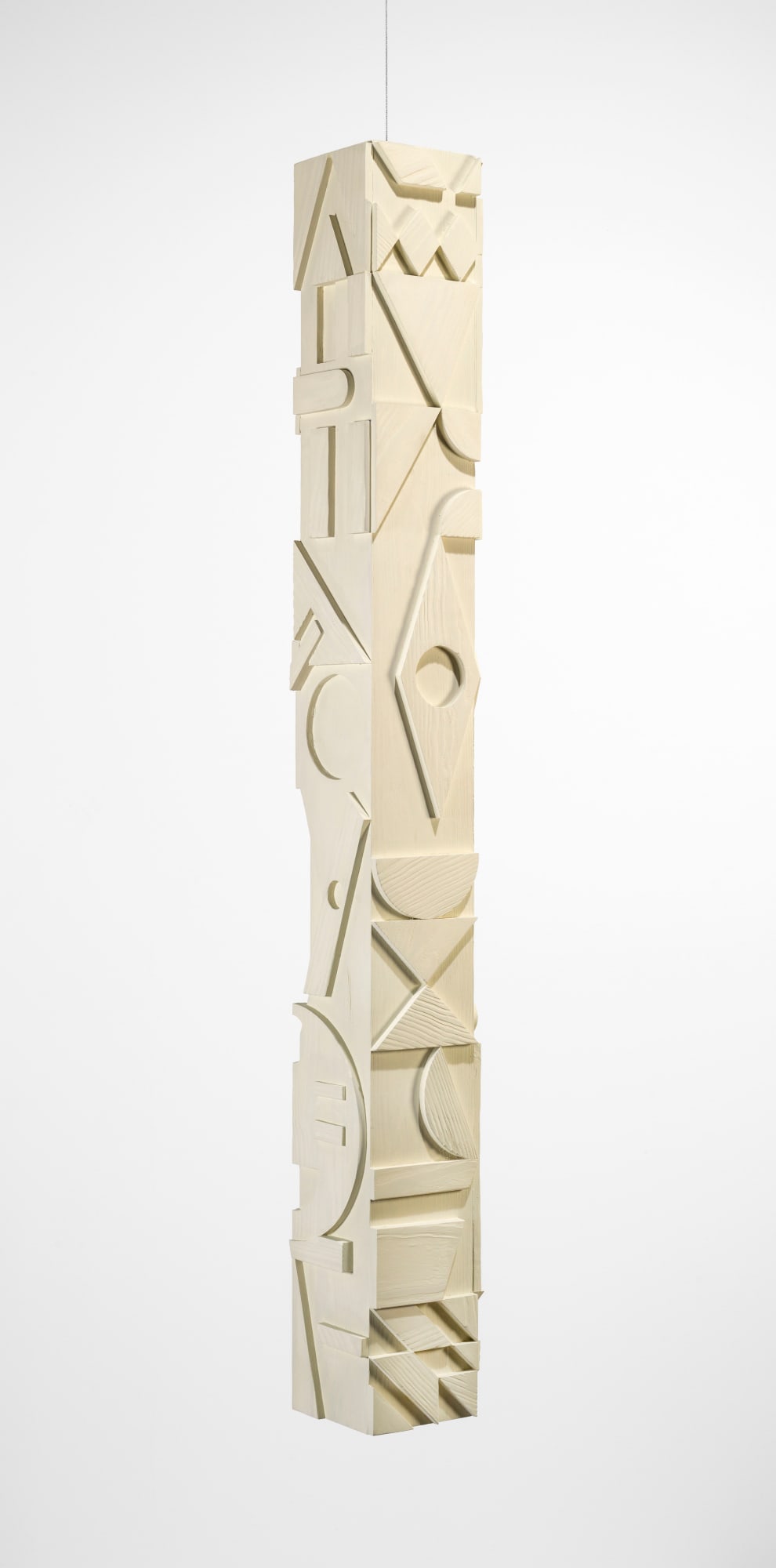 Jorge Riveros, Konstruktive Säule in weiß # 3, 1971 - 2021