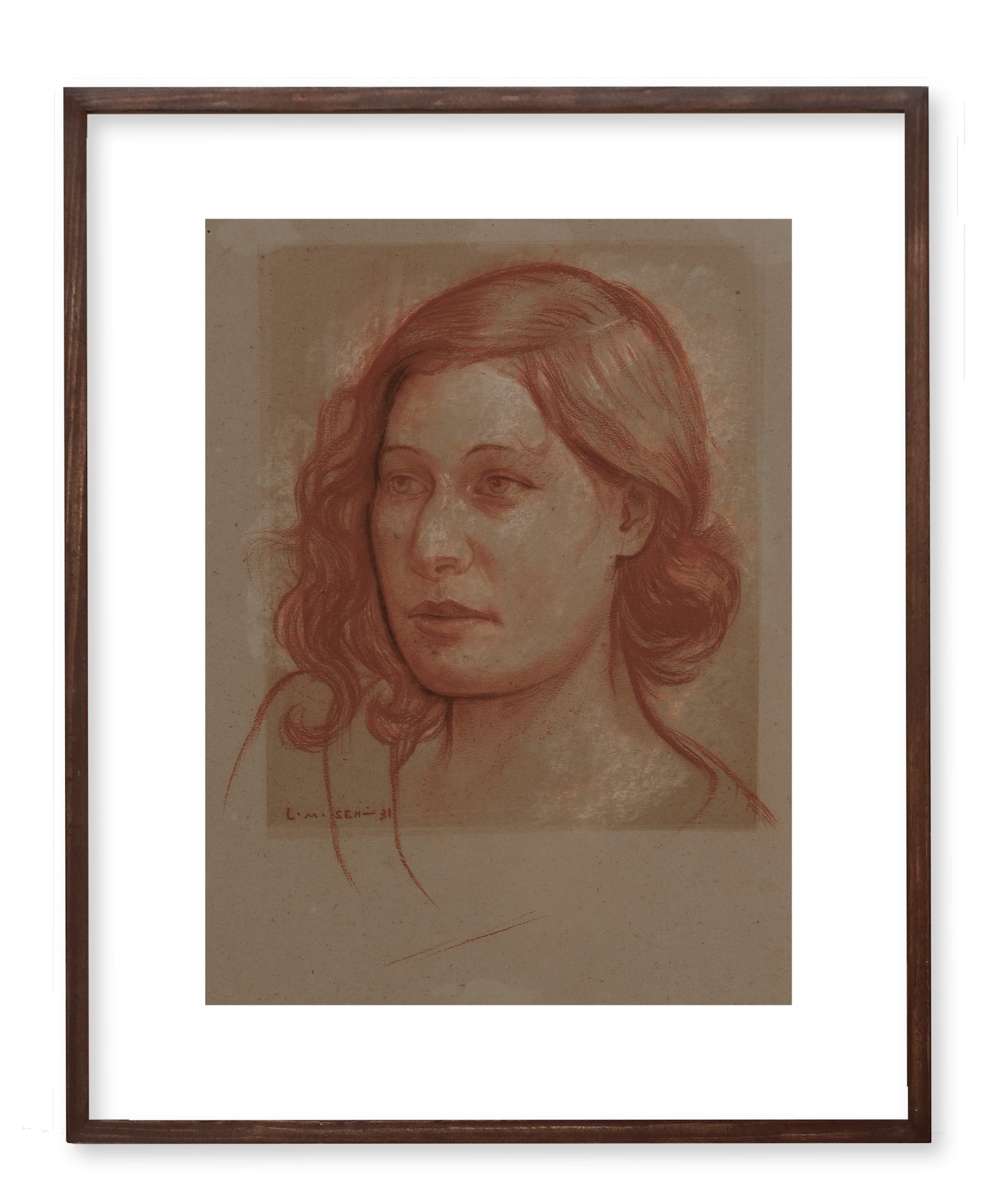 Lalit Mohan Sen, Portrait of a Woman, 1931