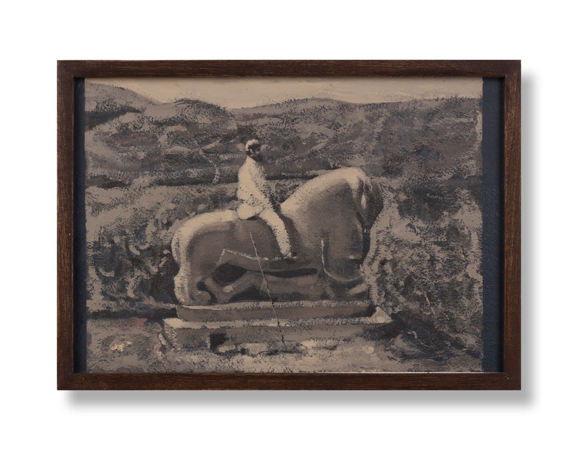 Ali Akbar PN, Lion of Babylon(study from Archive photograph), 2023