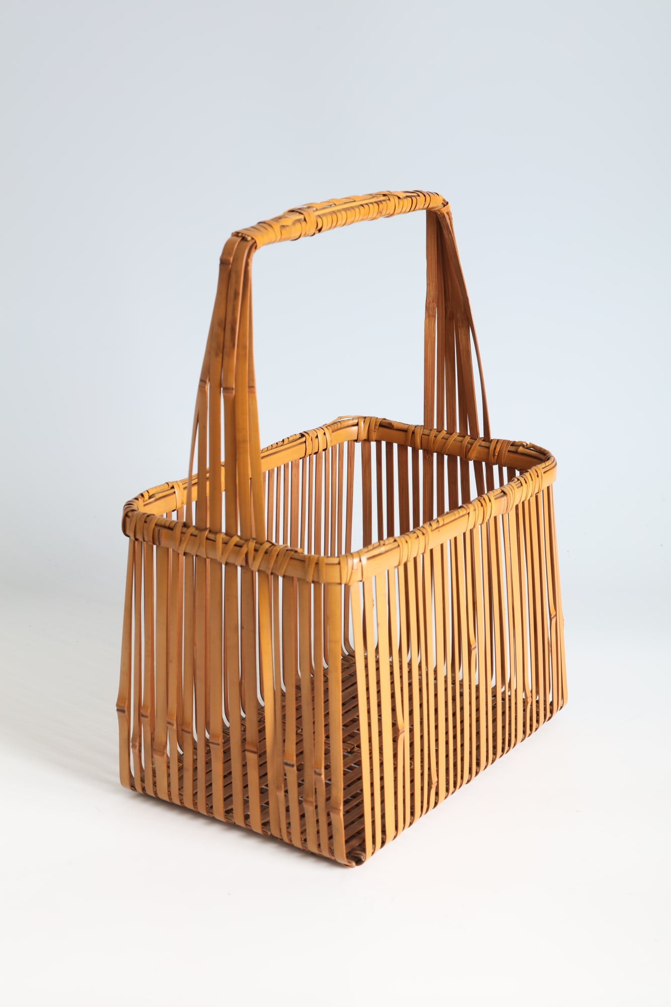 Kosuge Kogetsu, Rectangular Flower Basket, 1970s