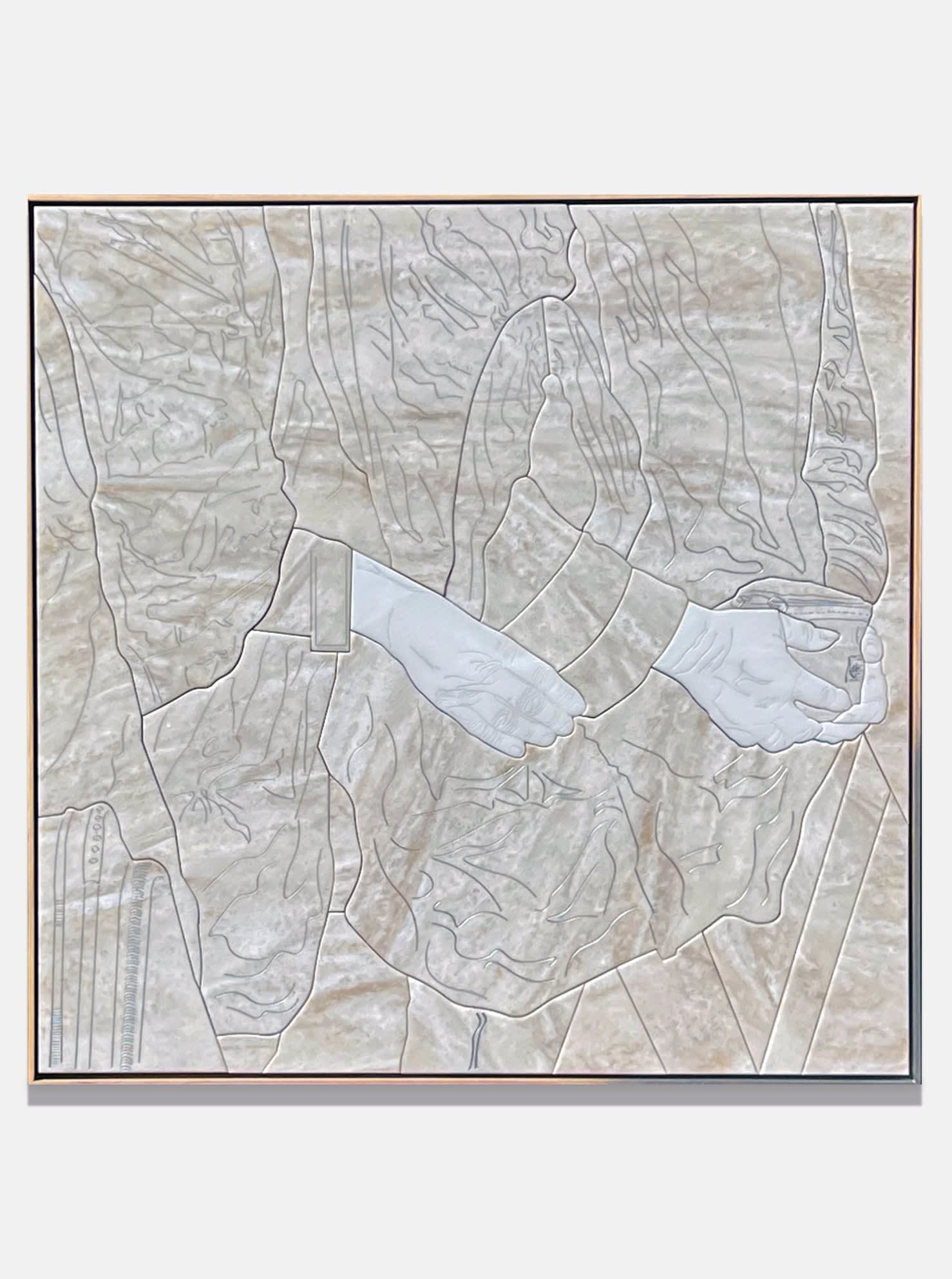 Lena Marie Emrich, Hugging Raincoats II, 2024