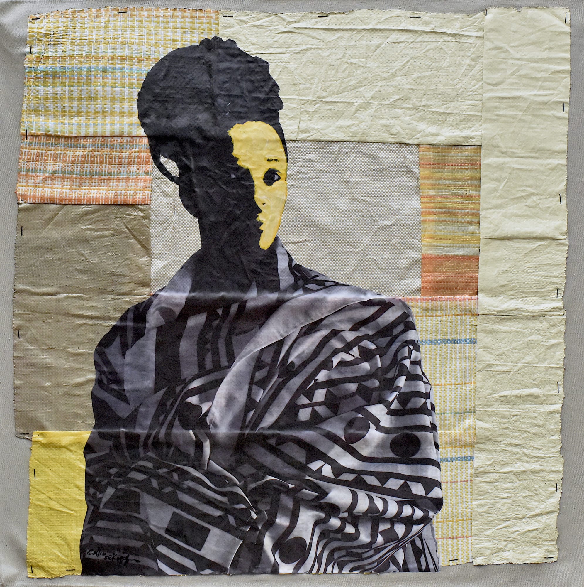 Collin Sekajugo, Double Profile, 2021