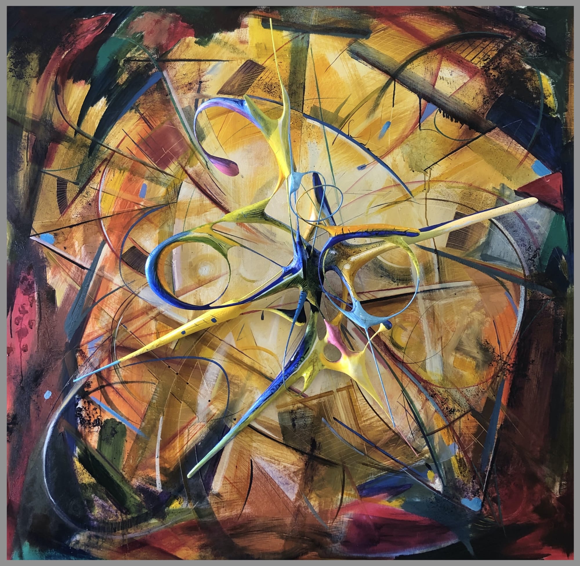 Mark Purllant, Oil Painting in Sculpture 6.1, 2020