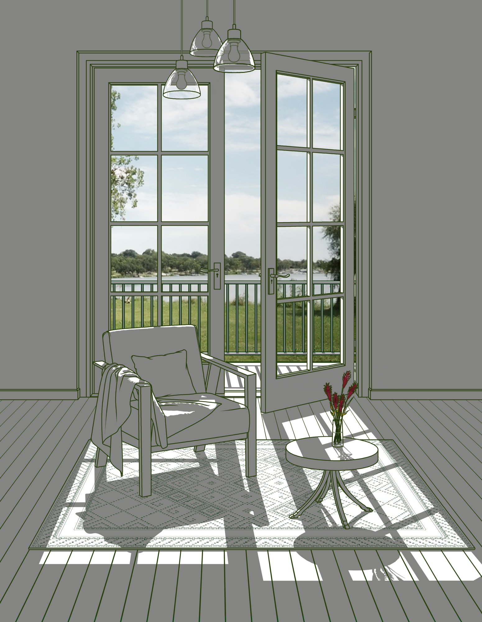 Hwang Seontae, The Space with Sunshine V, 2022