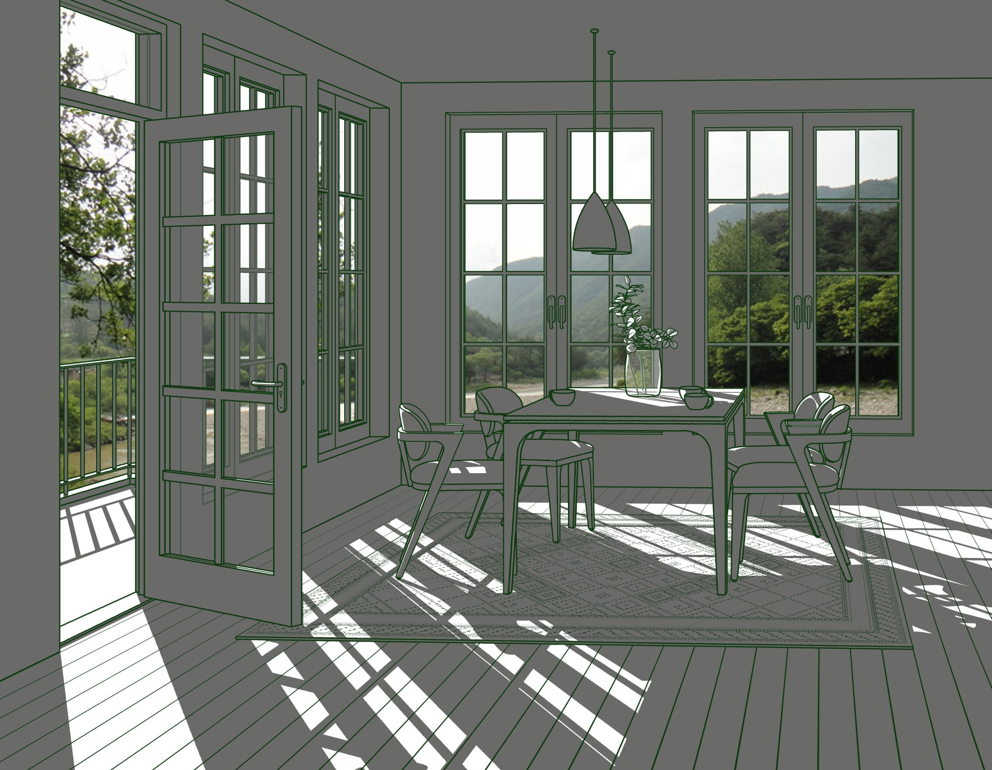 Hwang Seontae, The Space with Sunshine VIII, 2023