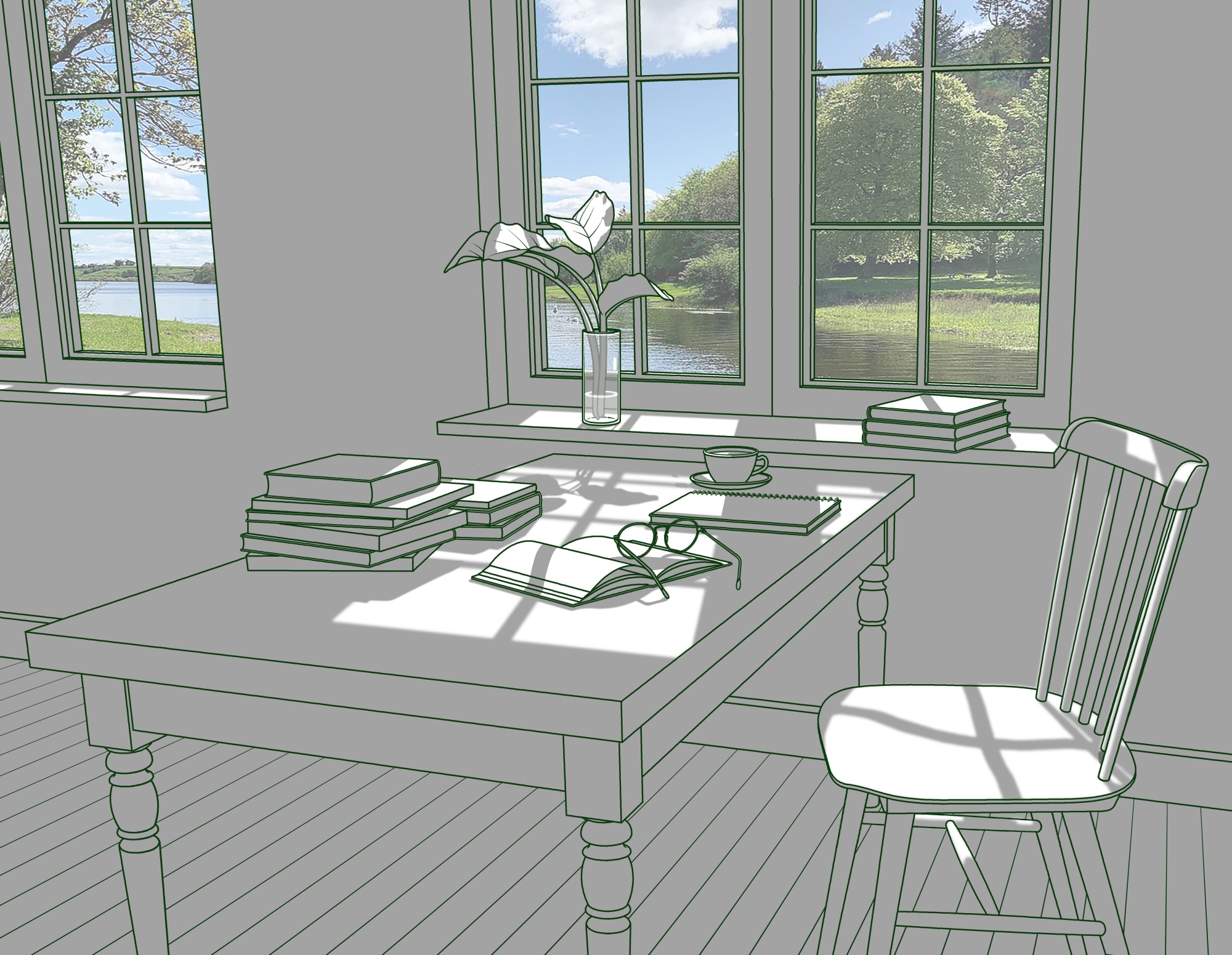 Hwang Seontae, The Space with Sunshine IX, 2023