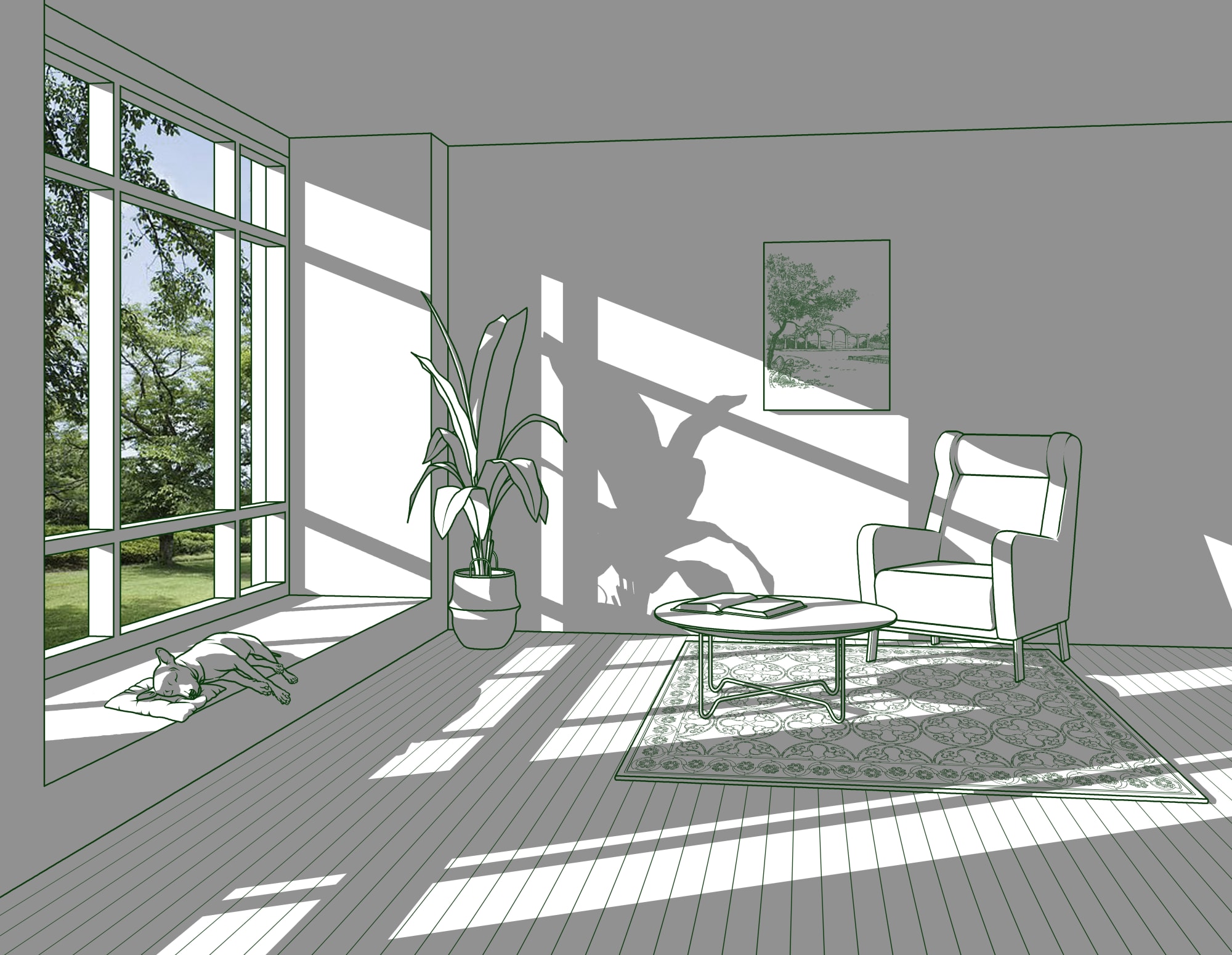 Hwang Seontae, The Space with Sunshine VII, 2023