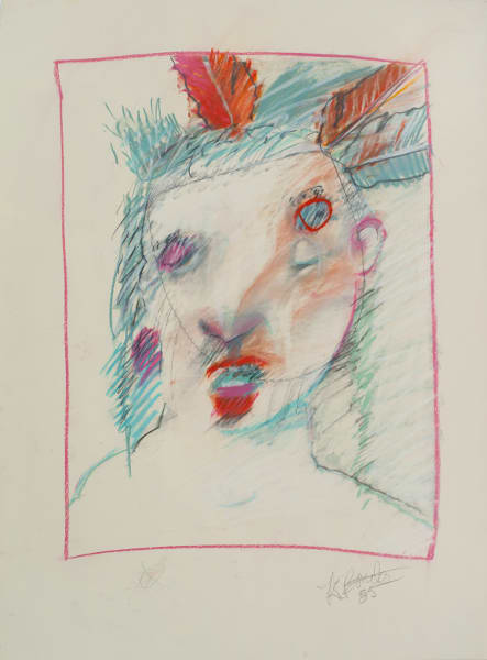 Rick Bartow, Indian Portrait, 1985