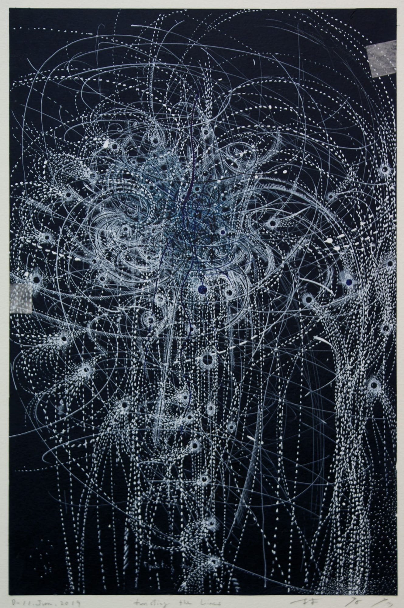 Takahiko Hayashi, D-11.Jun.2019 Twisting the Lines, 2019