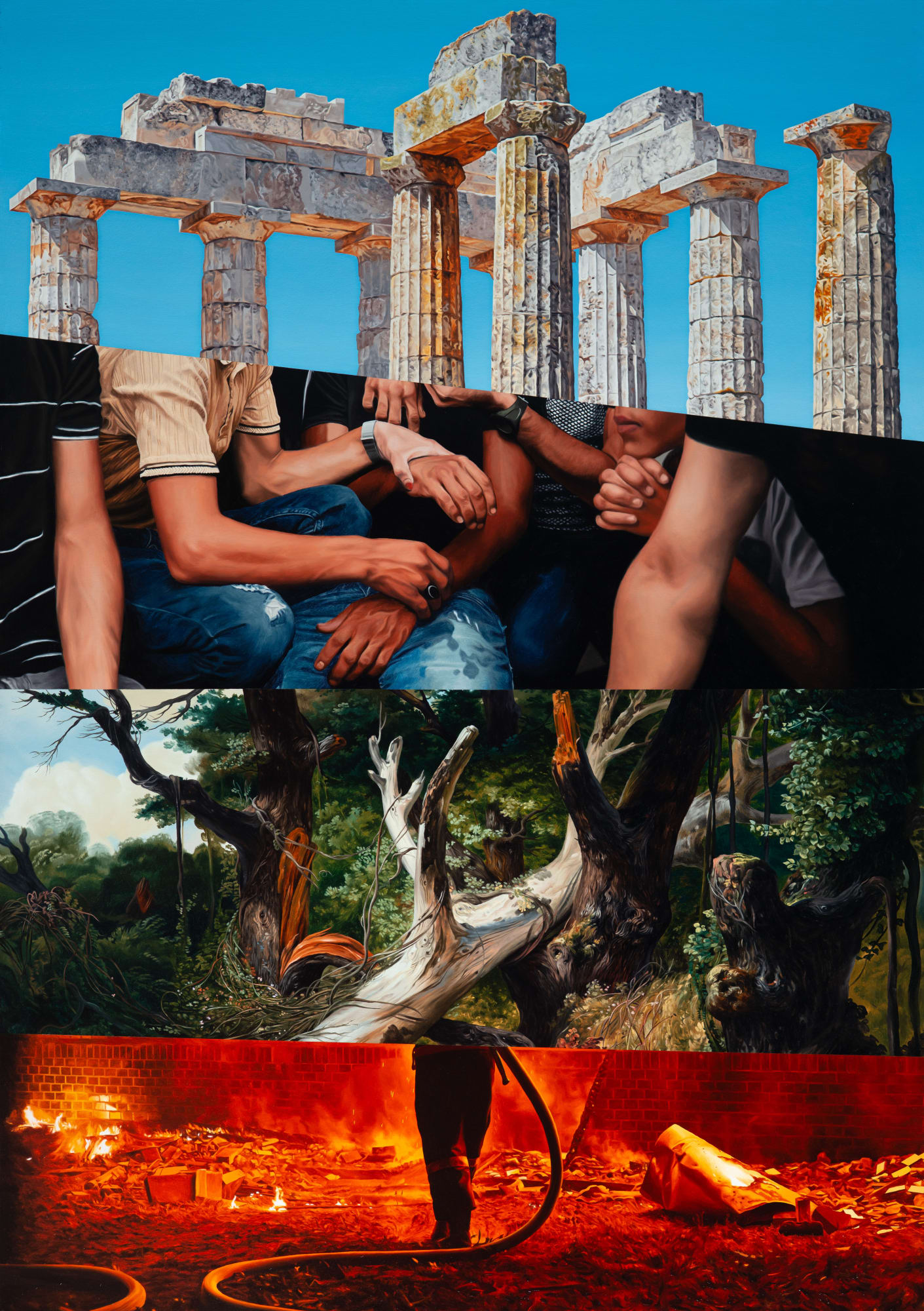 Jake Scharbach, Hunting in the Temple of Zeus, 2023