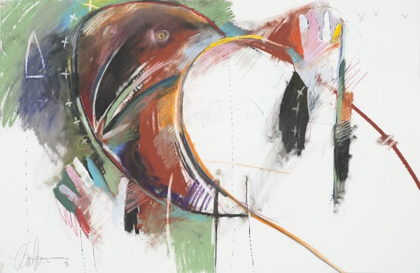 Rick Bartow, Crow and the Creator, 1994