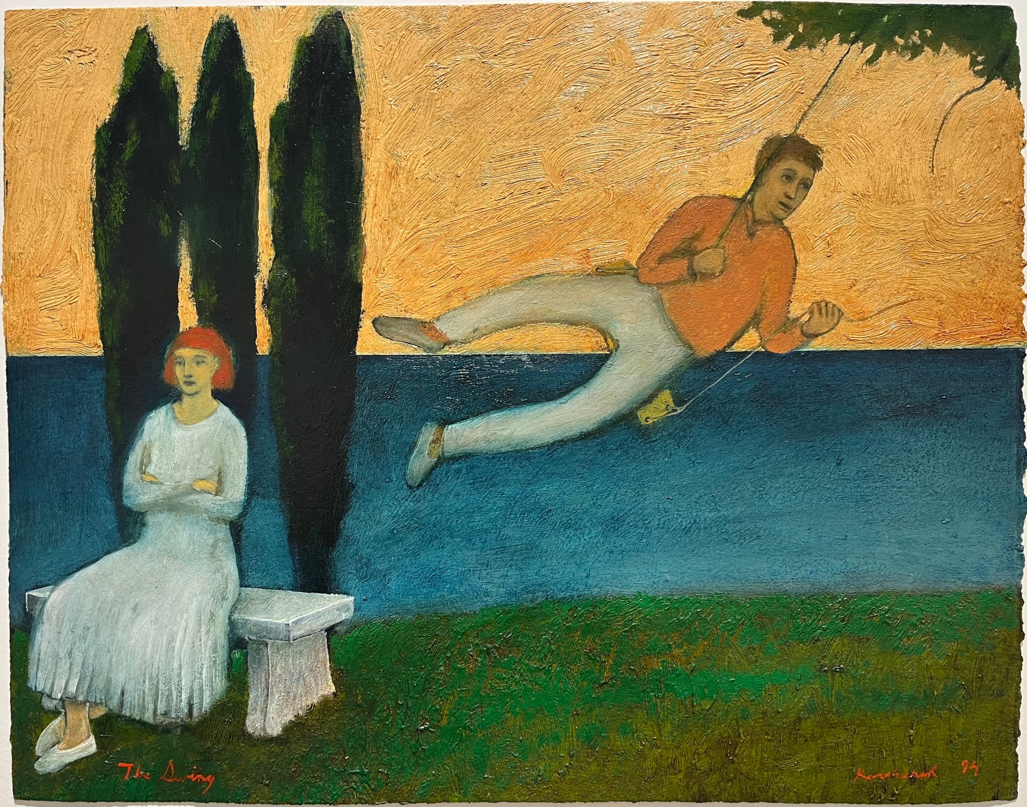 Brian Kershisnik, The Swing, 1994