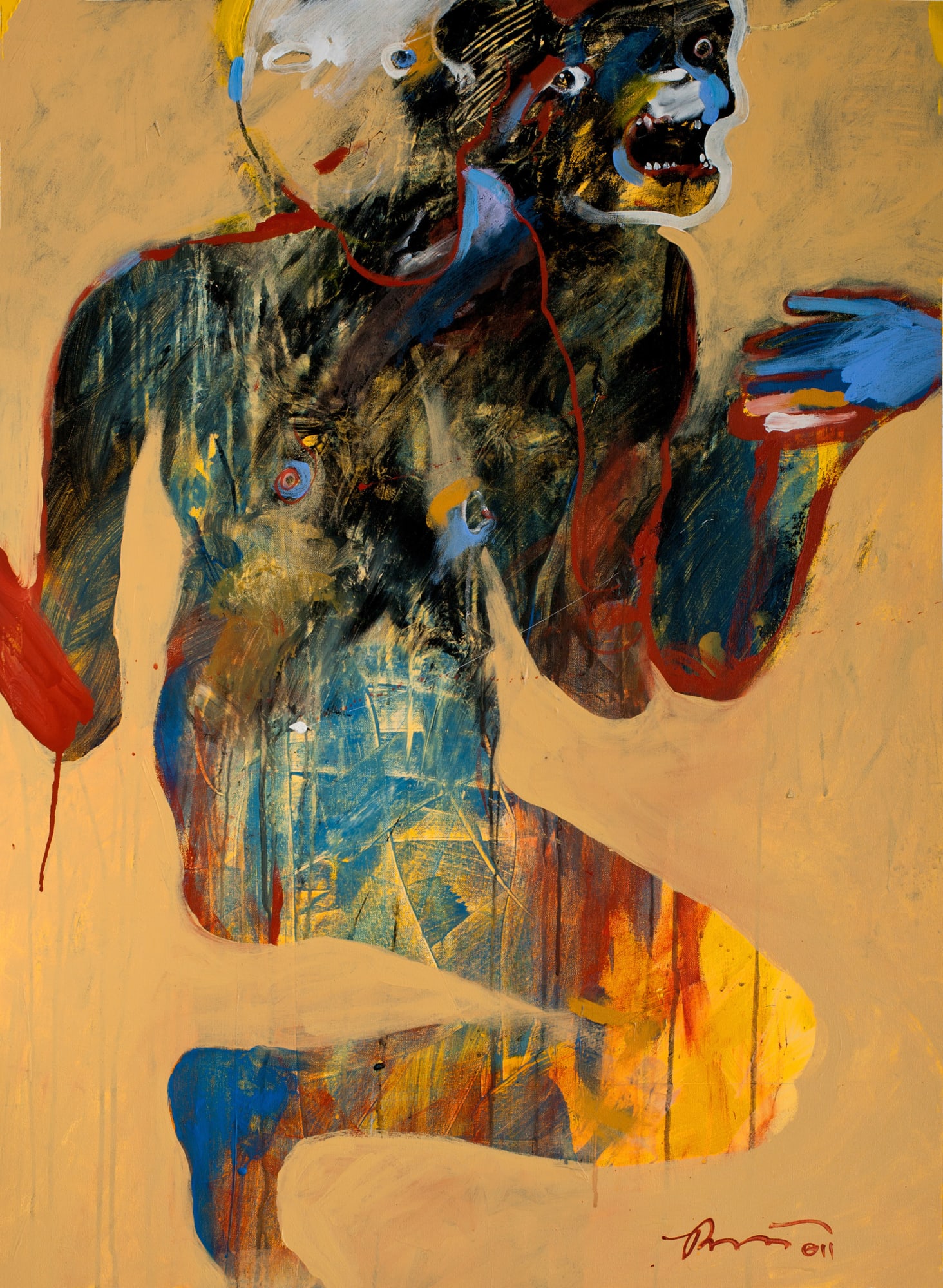 Rick Bartow, Song Bear, 2011