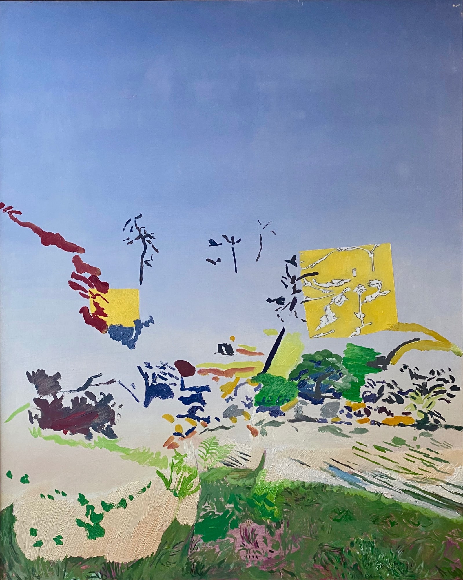Holly Osborne, Garden and Horses on Sky, 2018-2021