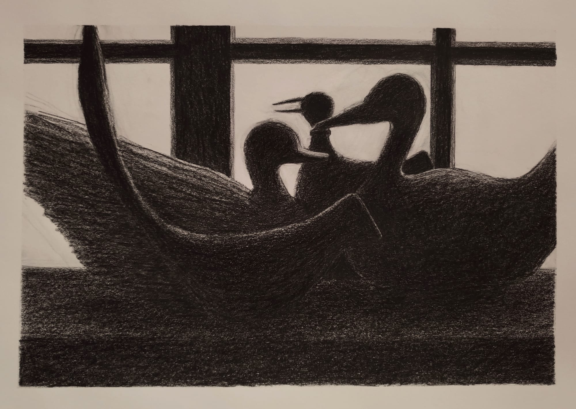 Barry Pelzner, Four Birds #2, 2021