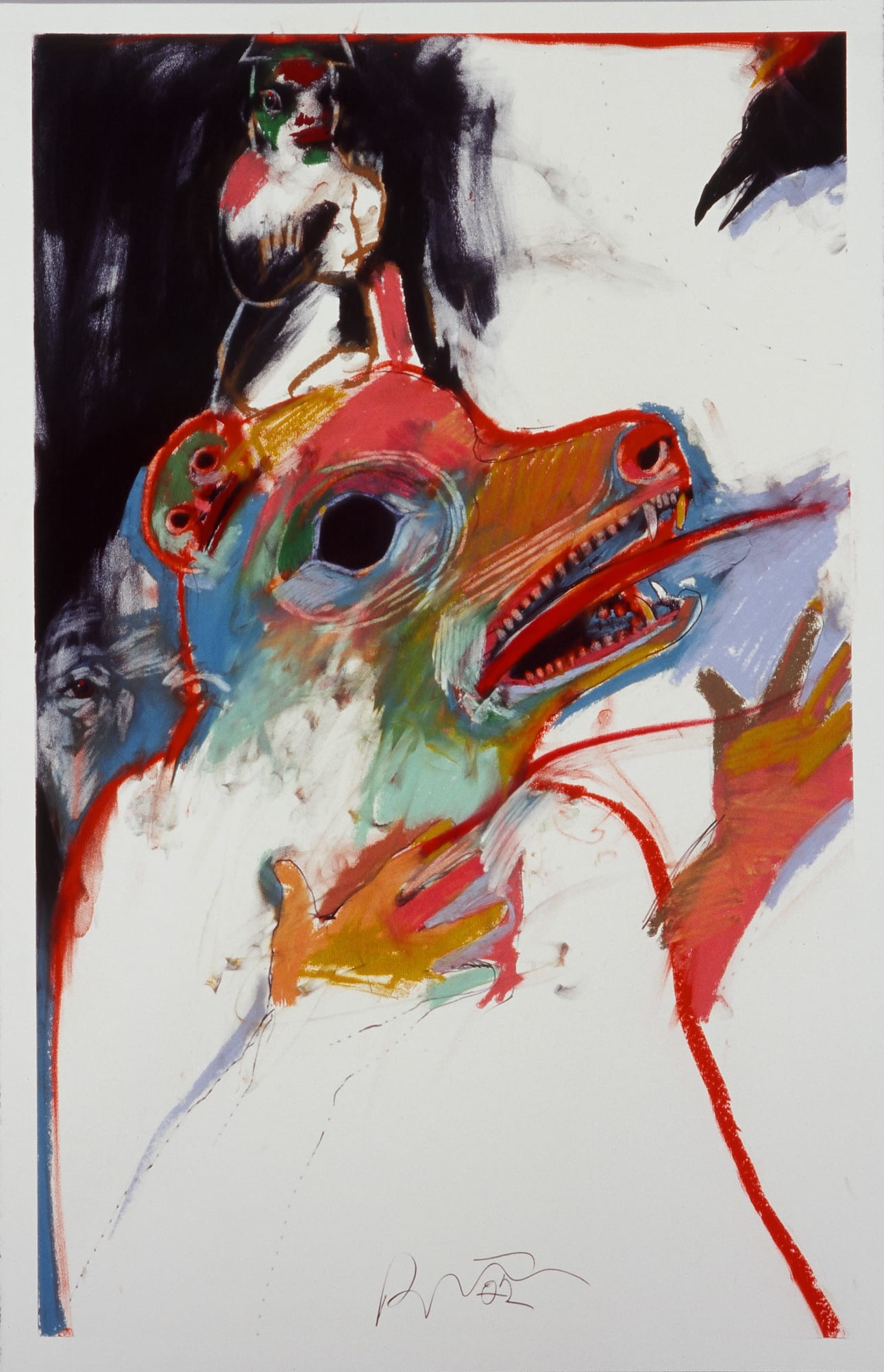 Rick Bartow, A Bear Story for Hyacinth, 2002