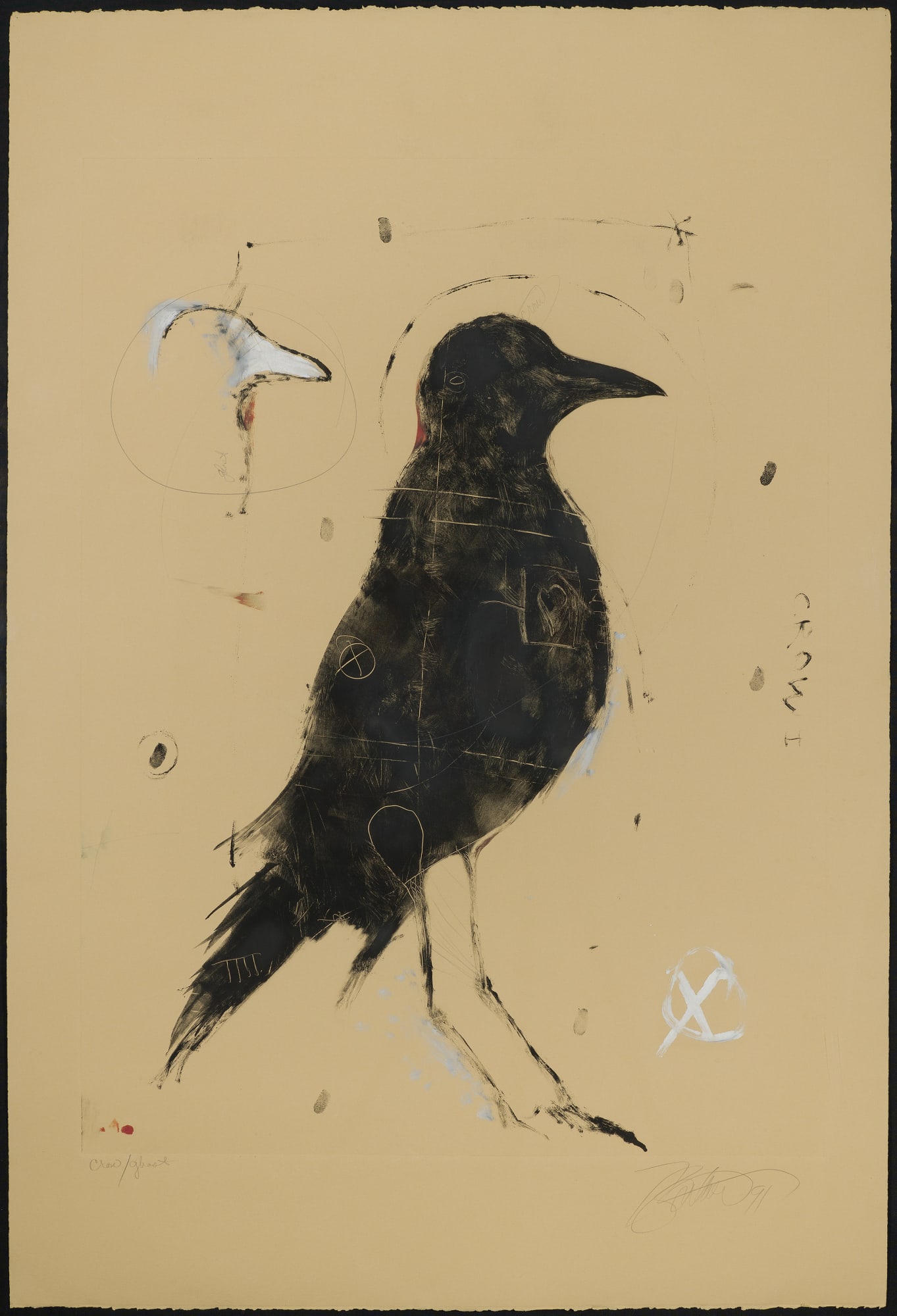 Rick Bartow, Crow/Ghost, 1991