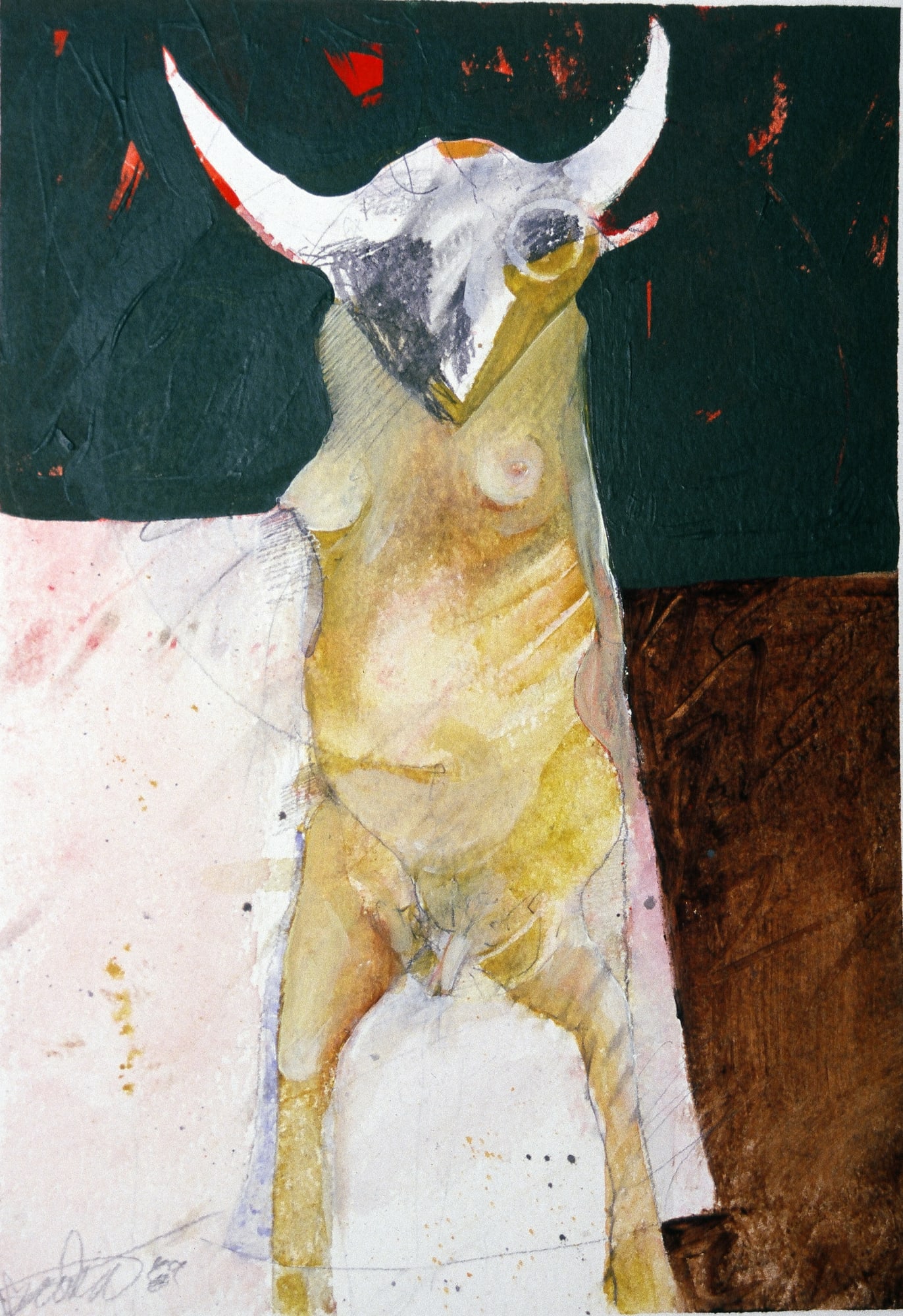 Rick Bartow, Plains Image II, 1989