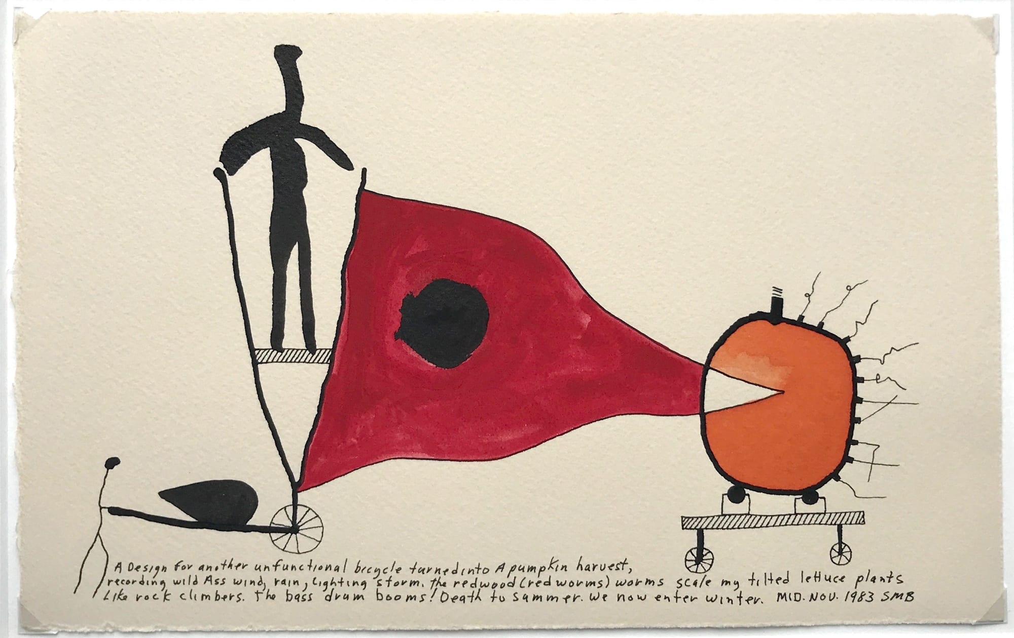 Stuart Buehler, Unfunctional Bicycle (Pumpkin), 1983