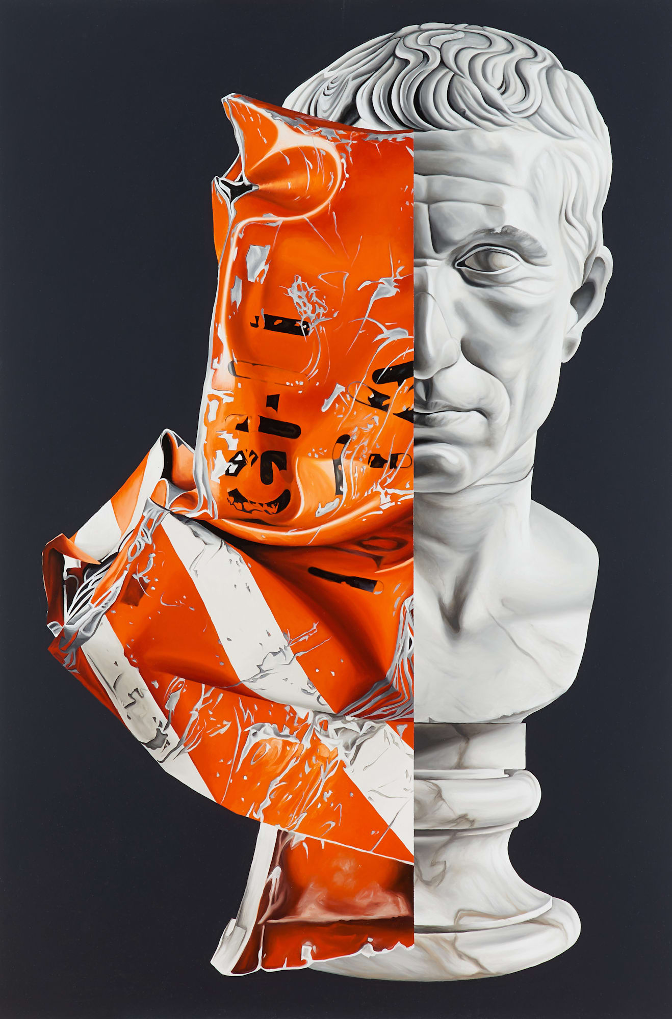 Jake Scharbach, Fairchild 5424-501 Flight Data Recorder- Jeffrey Milstein Marble portrait head of Julius Caesar, Augustan period, 30-20 B.C., Musei Vaticani, Rome, 2017