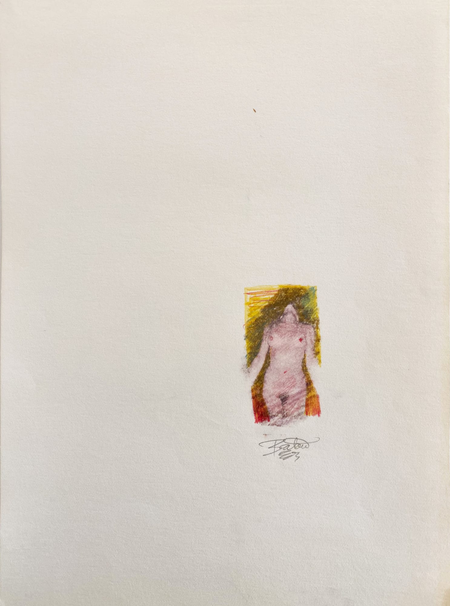 Rick Bartow, Nude, 1983