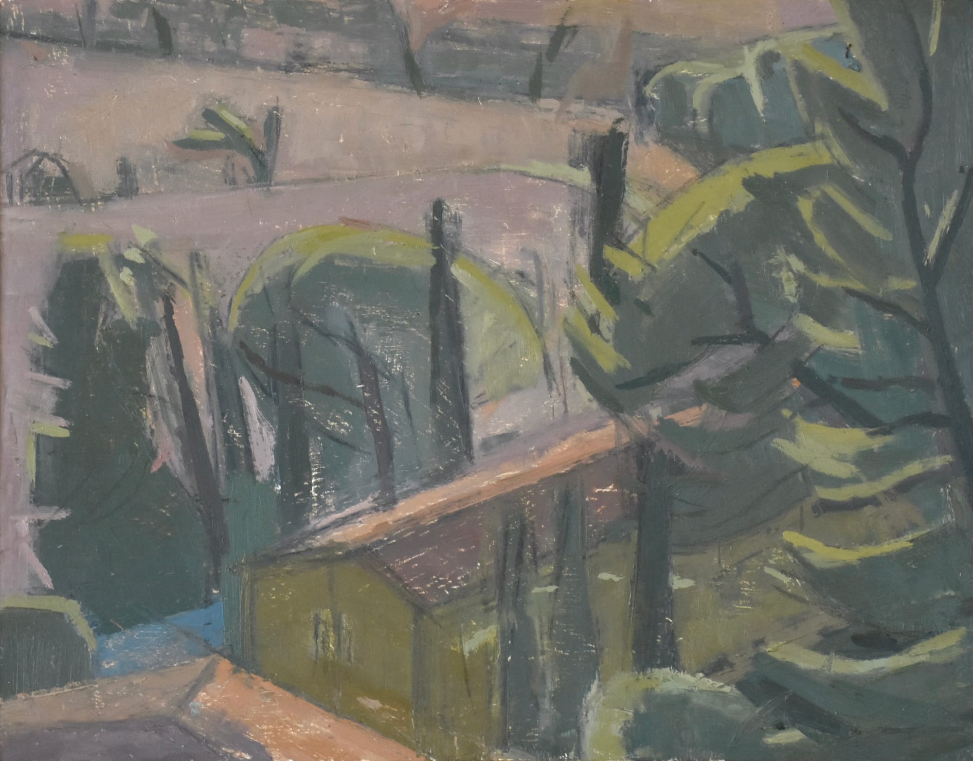 Benny Fountain, Dialog Of Trees, Le Tholonet, Provence, 2022