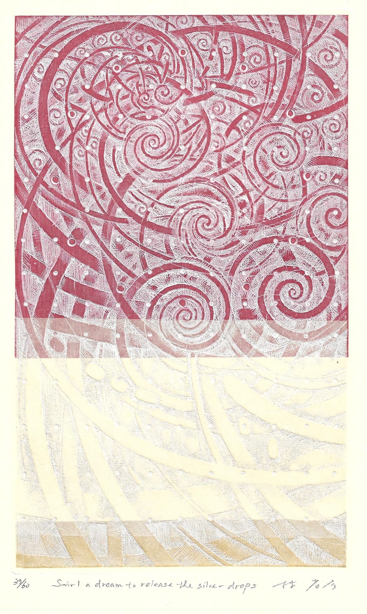 Takahiko Hayashi, Swirl a dream to release the silver drops , 2015