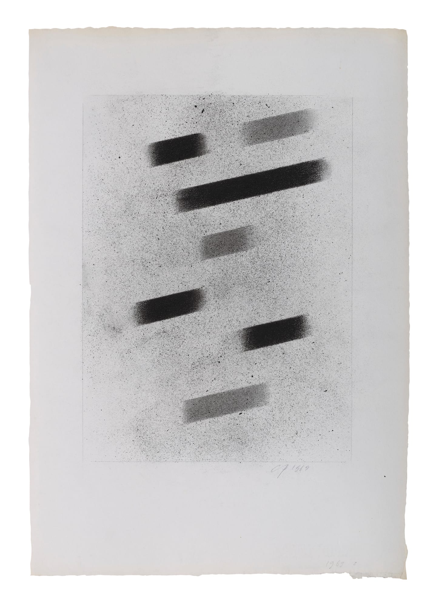 Charles Pollock, Drawing (charcoal) #2, 1970