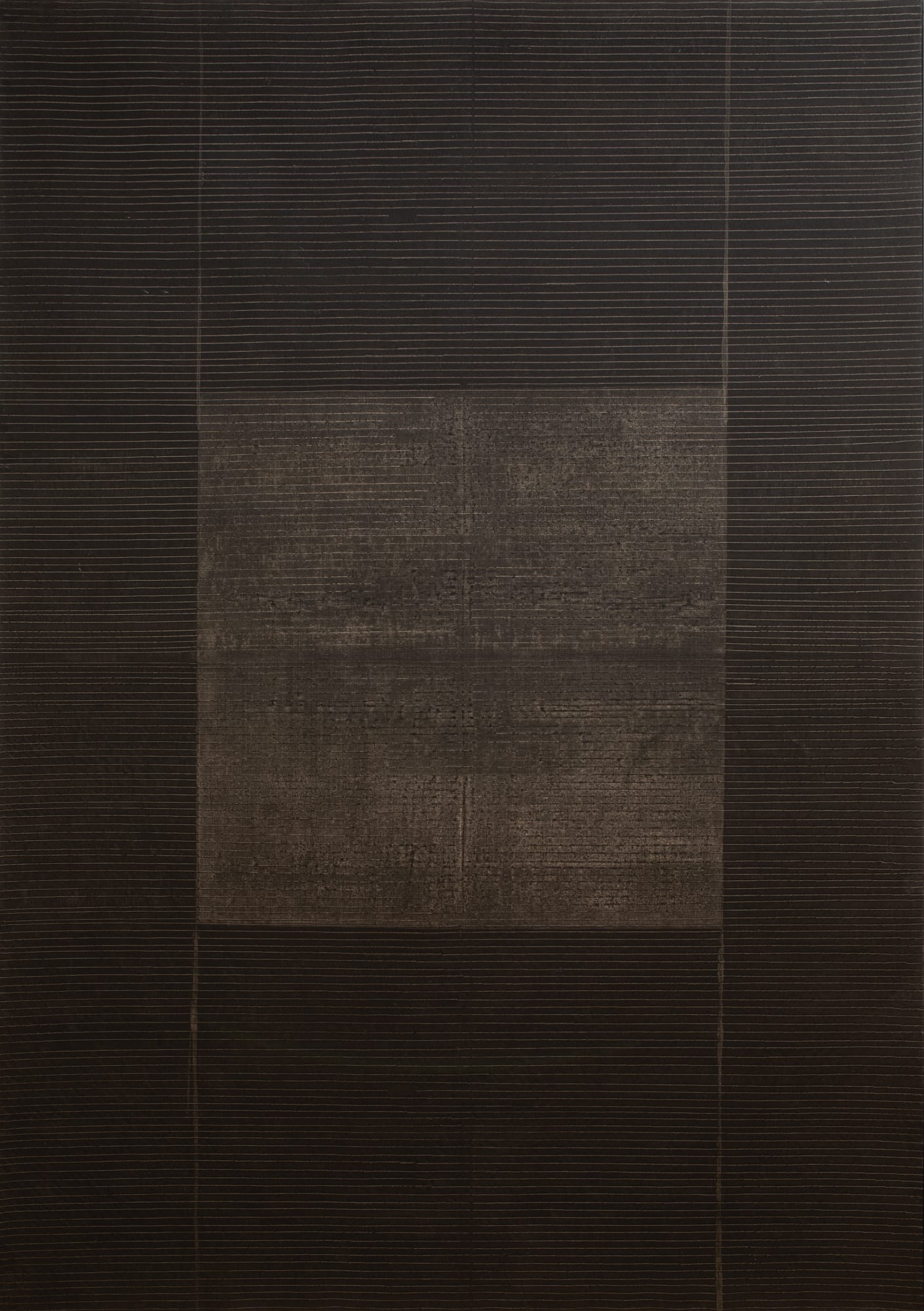 Jean Degottex, Lignes-Report-Noir (I), 1978