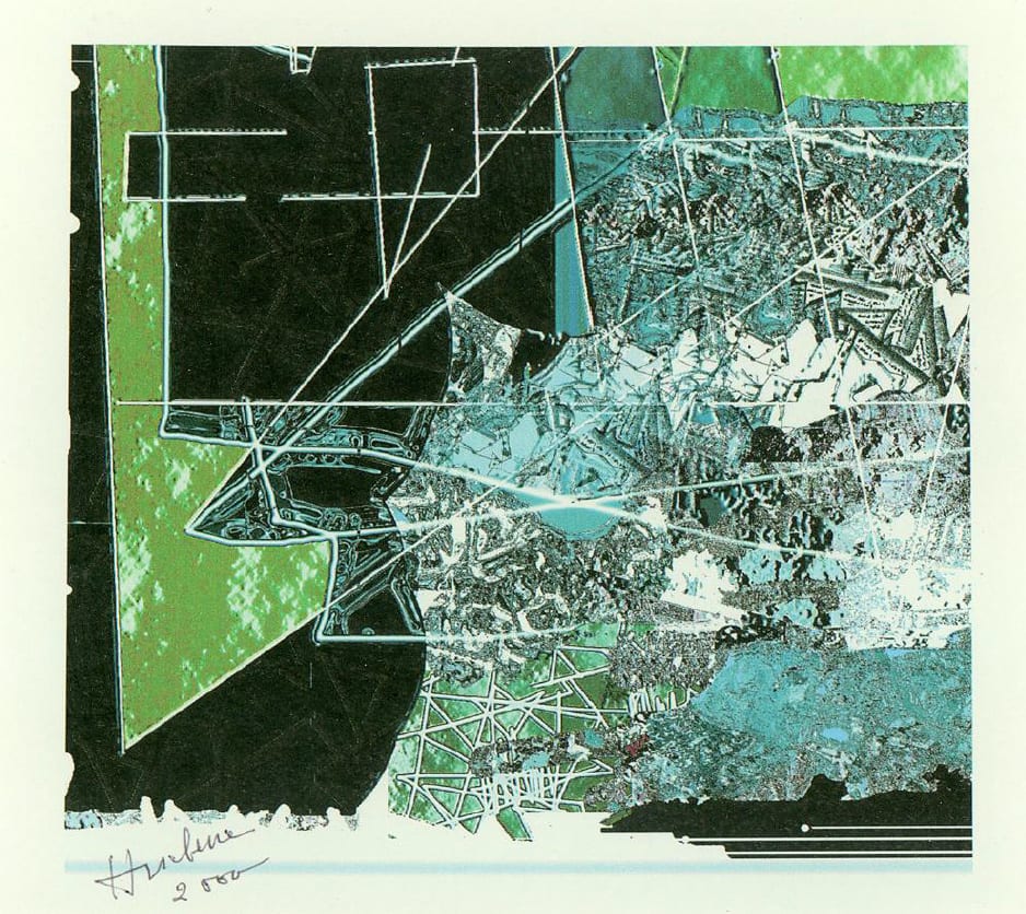 Jean-Olivier HUCLEUX Dessin de déprogrammation 2000 N°317 Dessin 14,5 x 14 cm