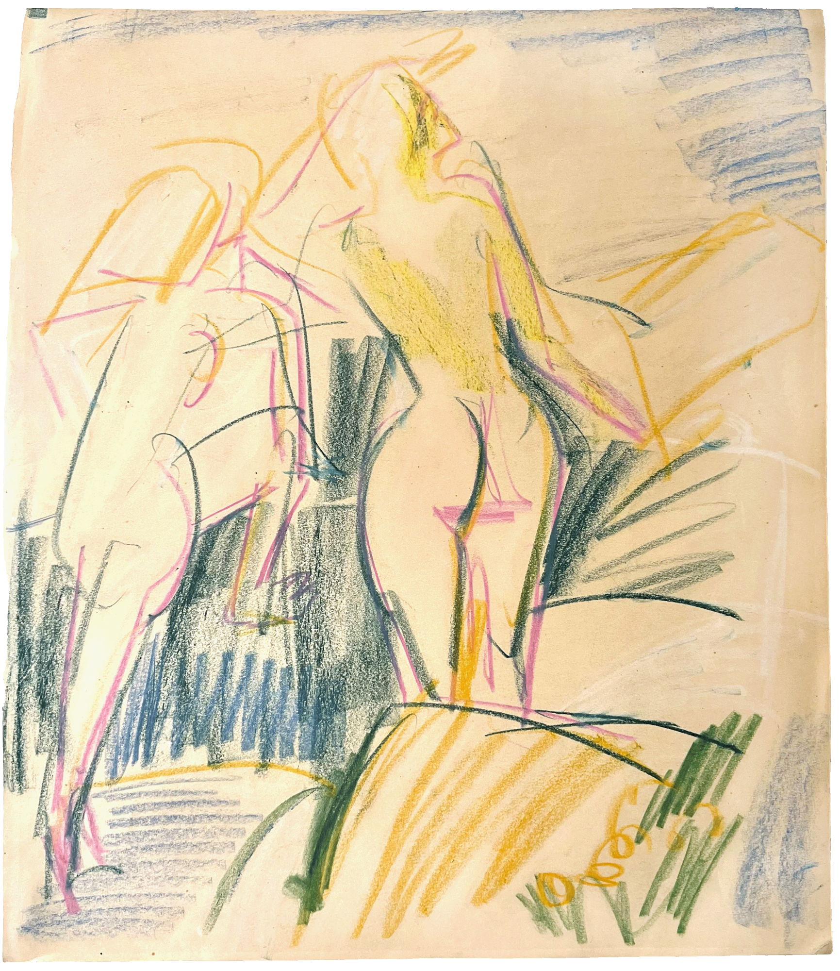 Ernst Ludwig Kirchner, Akte, um 1910/12