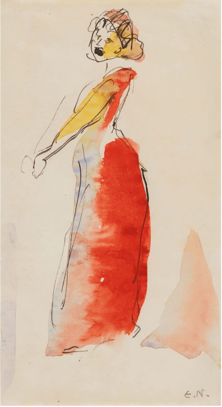 Emil Nolde, Sängerin, 1910/12