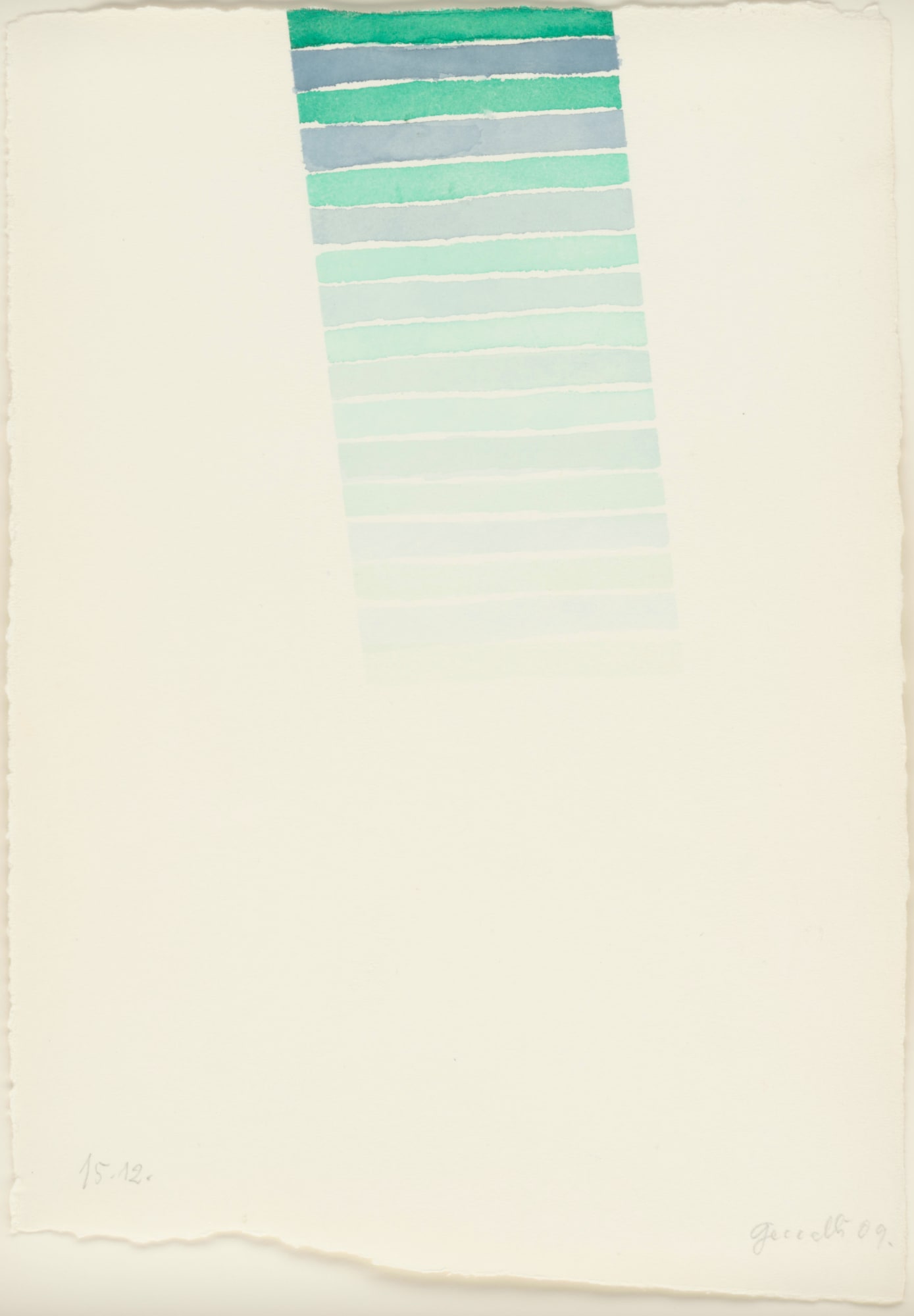 Johannes Geccelli, Farbstudie Grün
