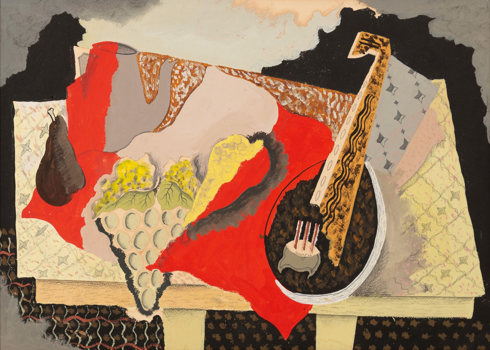 Jean Lurçat, Nature morte aux fruits, 1922