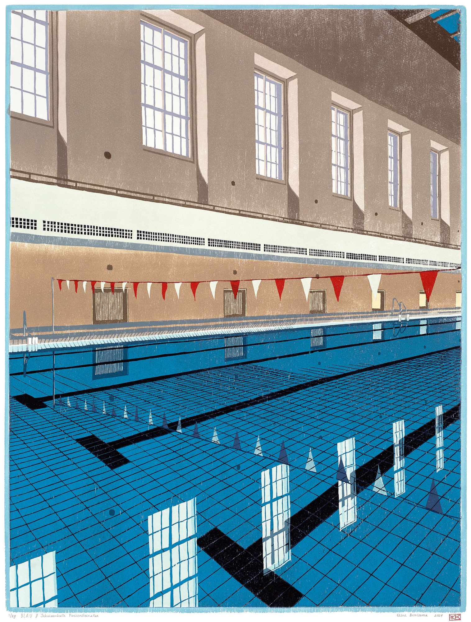Eline Brontsema, BLAU // Schwimhalle Finckensteinallee , 2024