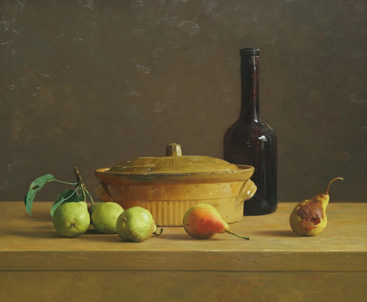 Qiangli Liang, Peren met gele pot, 2020