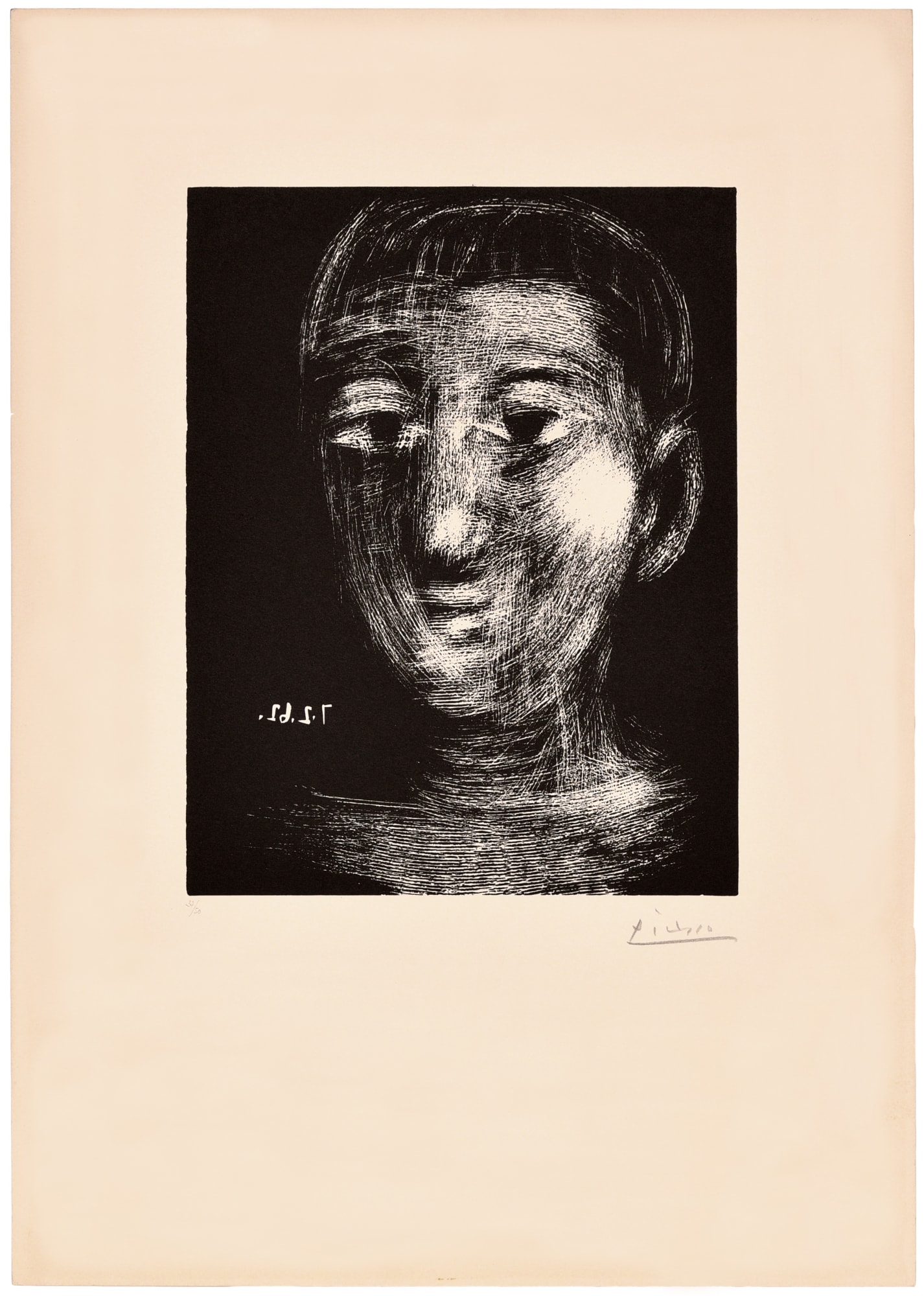 Pablo Picasso, Tête de garçon III, 1962