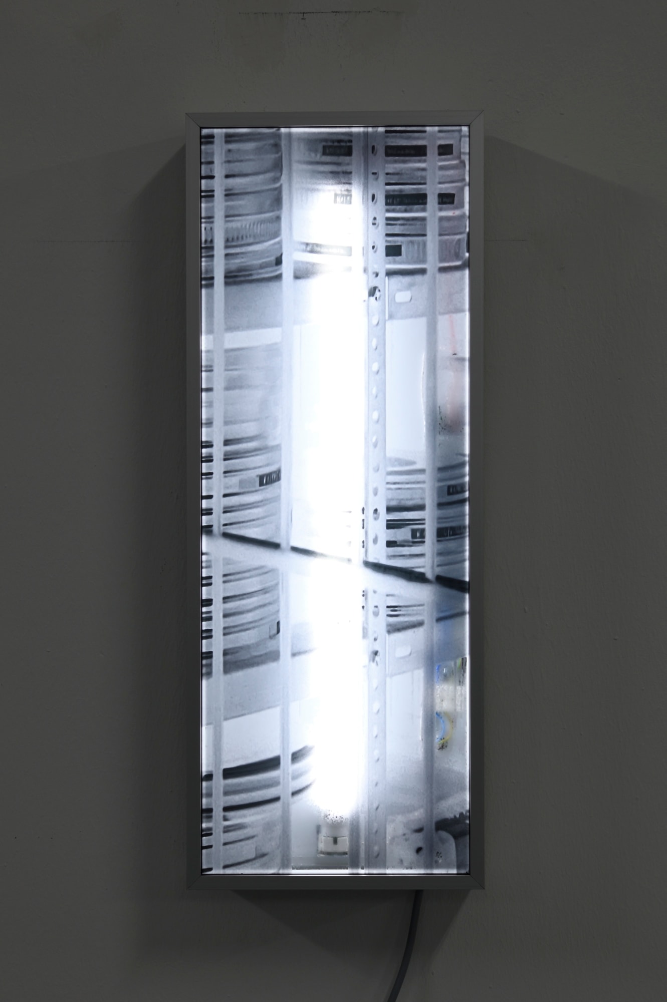 Mischa Kuball, Depot I (one light source) (Fragment Wenders), 2024