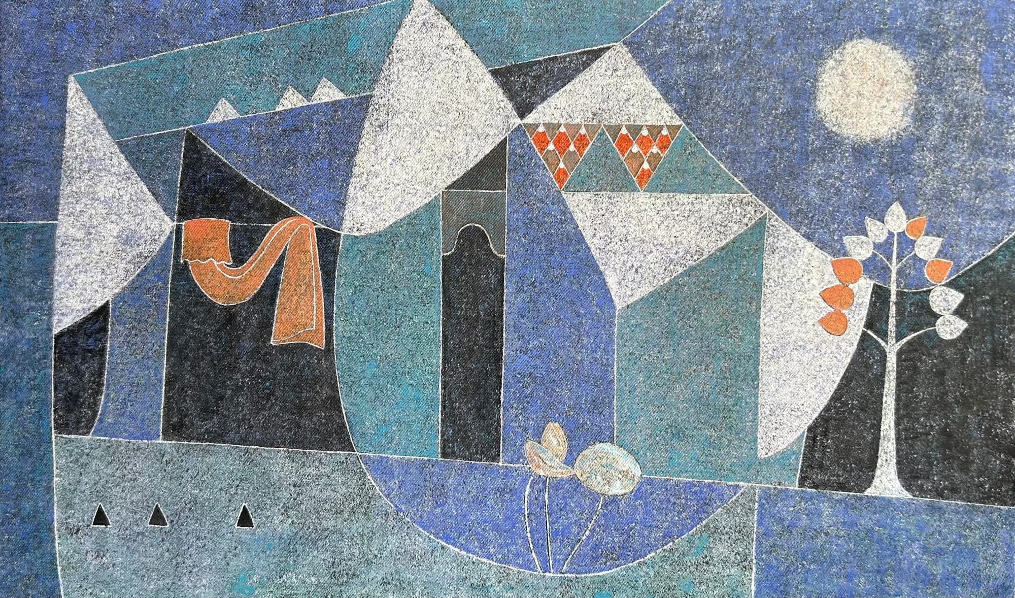 Channa Ekanayake, Orange Curtain, 2024