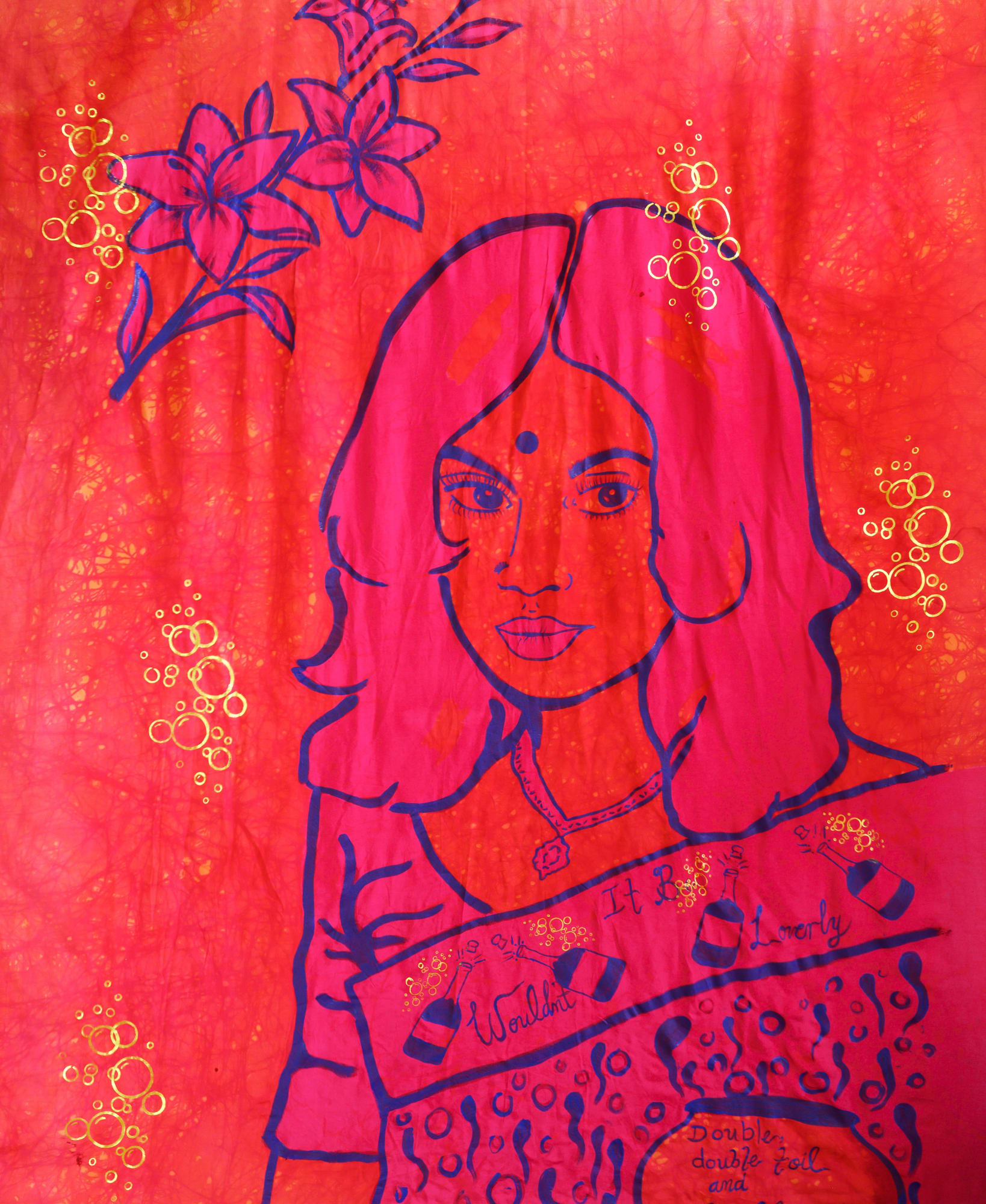 Minal Wickrematunge, Double, double toil and trouble (Christine Tambimuttu-Fernando), 2024