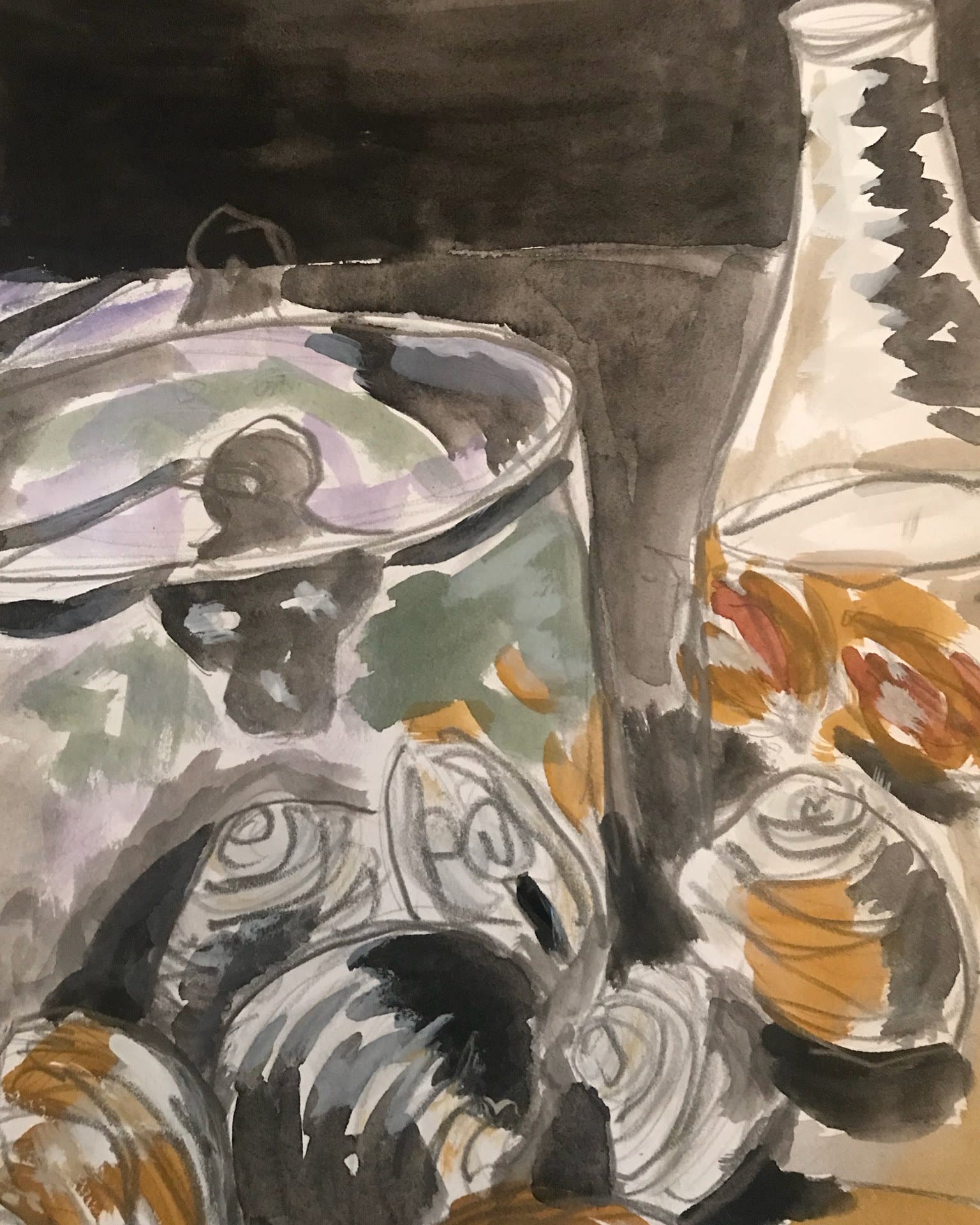 Andrew Young, Still Life, Clams, 2022