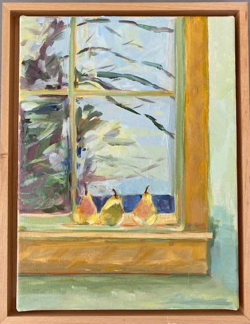 Marcia Stremlau, Pears, Window, Wind, 2022