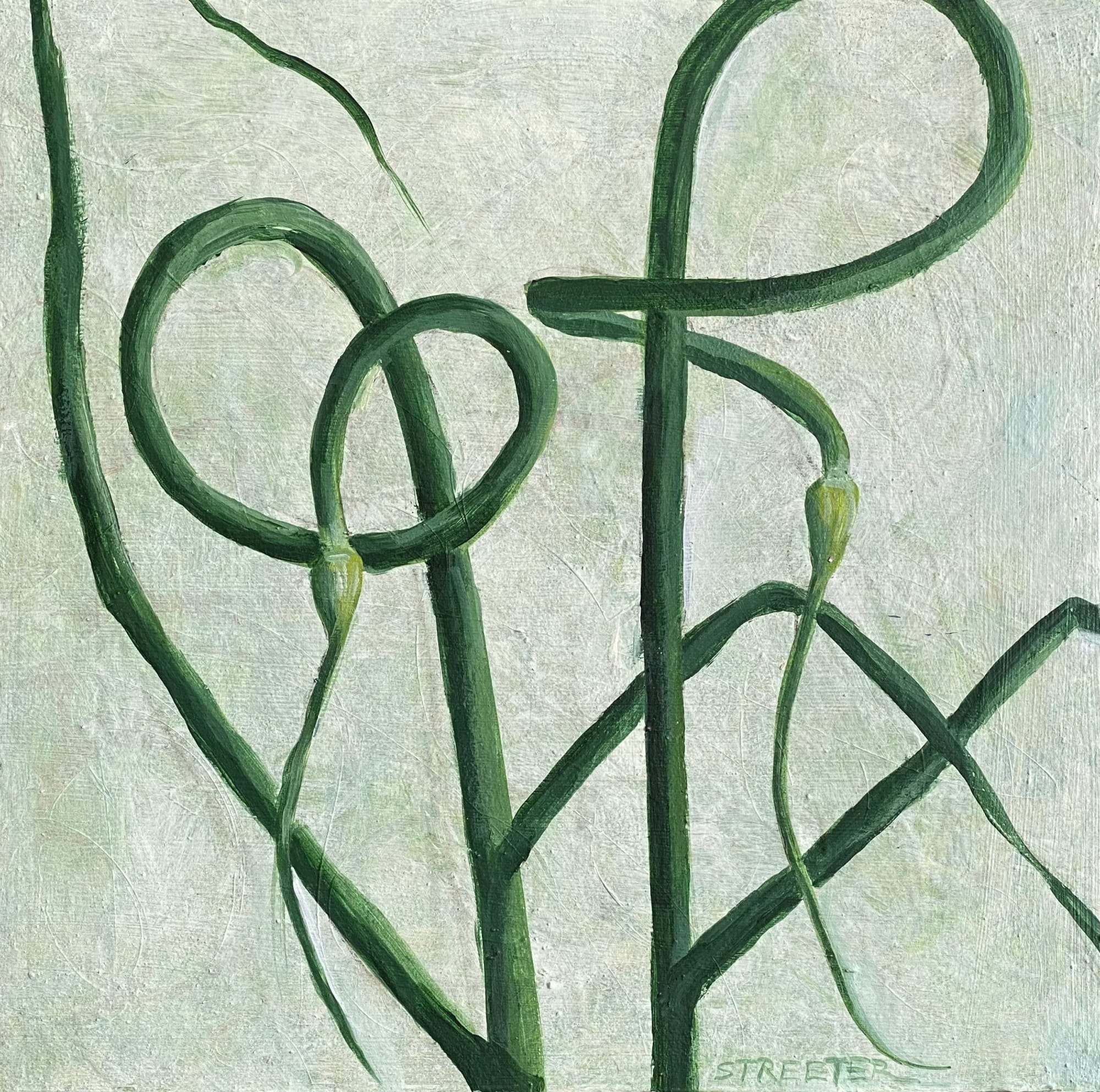 Sherry Streeter, Garlic Scapes 2, 2022