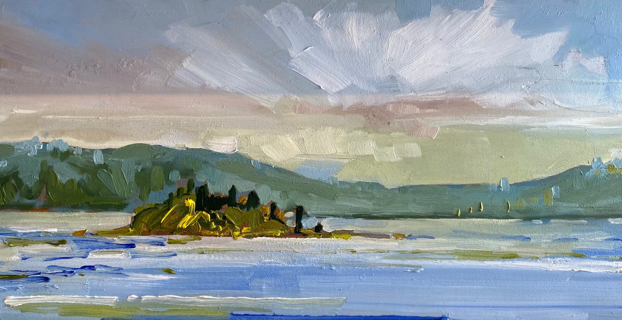 Chrissy Nickerson, Sheep Island From Indian Bar, 2022