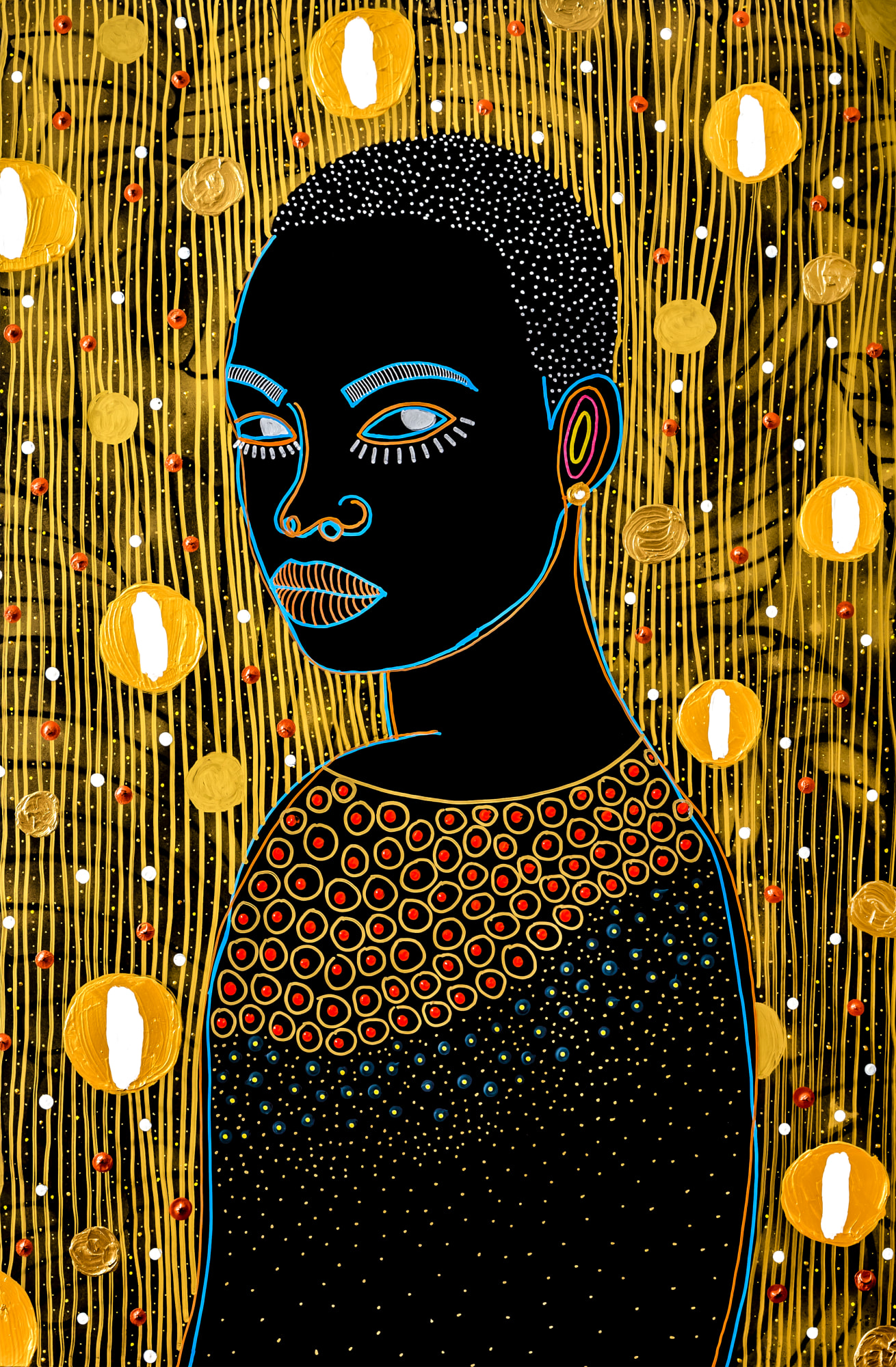 Yermine Richardson, Caribbean Galaxy - Woman, 2022