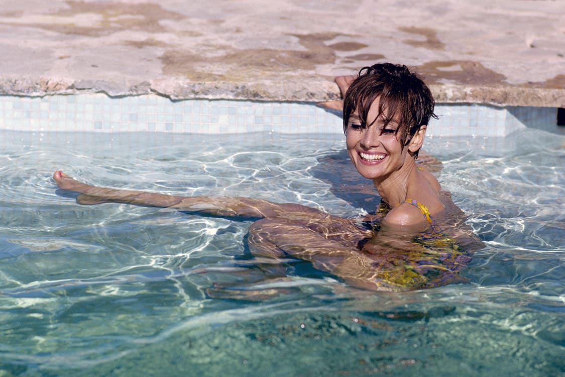 Terry O'Neill, Audrey Swims, South of France, 1966