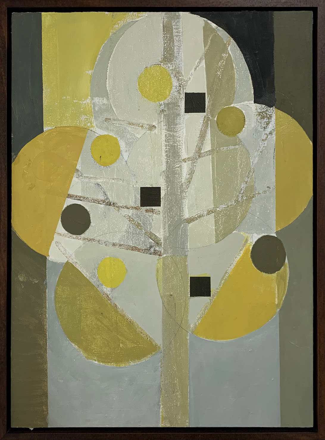 Daisy Cook, Abstract Tree with Yellow