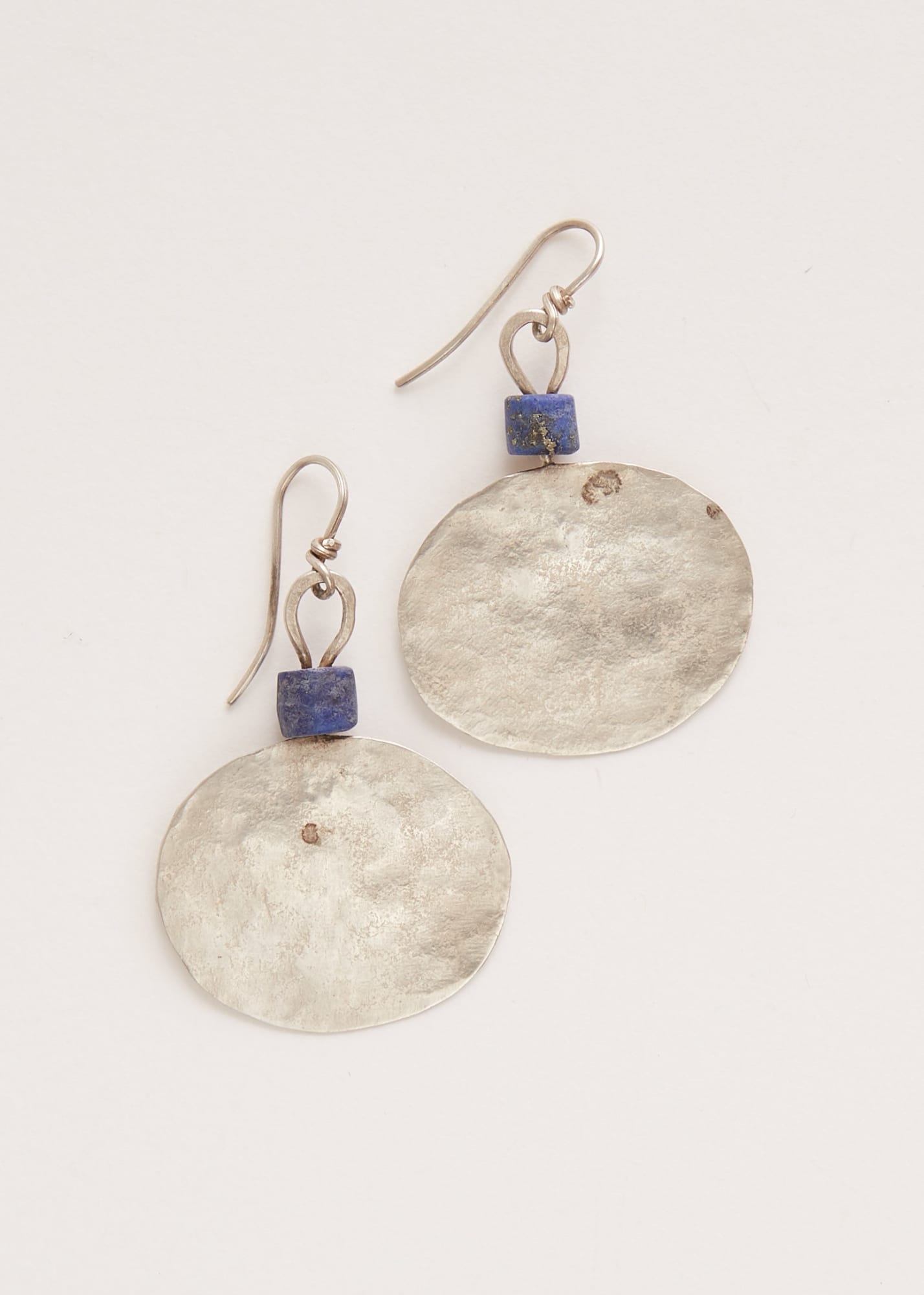 Breon O'Casey, Silver and lapis earrings
